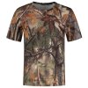 Maglietta Stealth Gear a manica corta con stampa mimetica forestale taglia XL