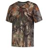 Maglietta Stealth Gear a manica corta con stampa mimetica forestale taglia XXL