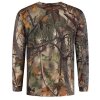 Maglietta Stealth Gear a maniche lunghe con stampa mimetica della foresta Taglia XL