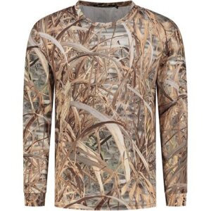 T-shirt Stealth Gear a maniche lunghe con stampa camo taglia L
