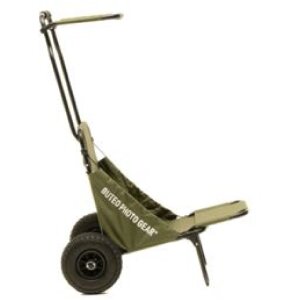 Carrello di trasporto Buteo Photo Gear verde foresta con tettoia parasole