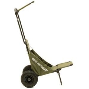 Carrello di trasporto Buteo Photo Gear verde foresta con tettoia parasole