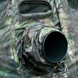 Buteo Photo Gear, copri-obiettivo verde per tenda mimetica