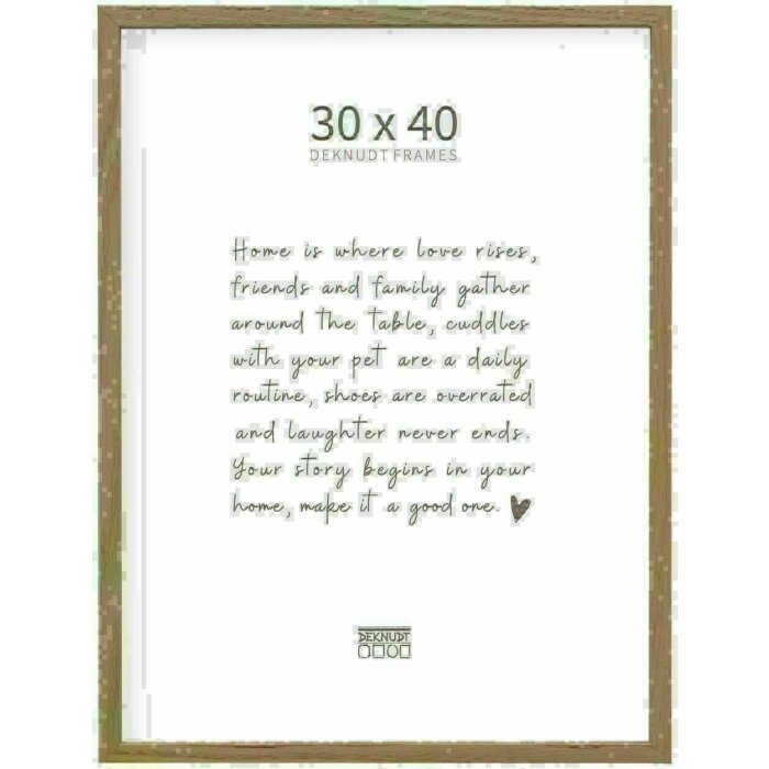 Deknudt S47DJ1 cornice in legno massiccio di quercia naturale 30,0 x40,0 cm