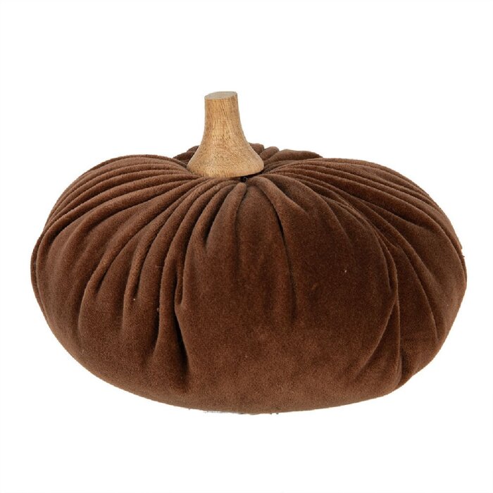 Clayre & Eef 65424 Zucca decorativa marrone Ø 20x14 cm