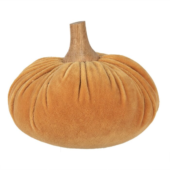 Clayre & Eef 65428 Decorazione Zucca Ø 15x12 cm Arancione