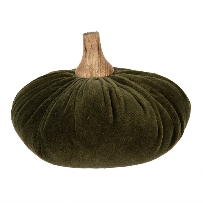 Clayre & Eef 65429 Decorazione Zucca Verde Ø 15x12 cm