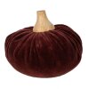Clayre & Eef 65412 Zucca decorativa rossa Ø 12x10 cm Stile country