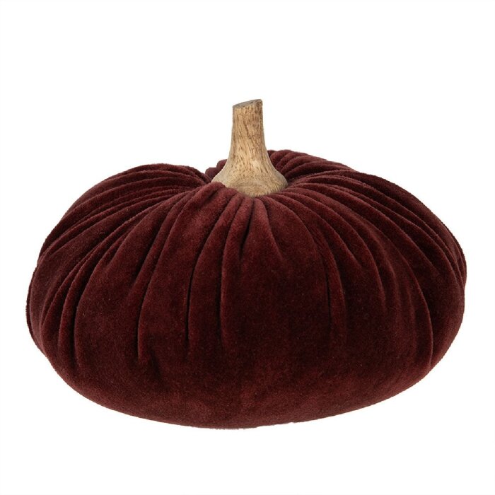 Clayre & Eef 65414 Zucca decorativa rossa Ø 20x14 cm Stile country