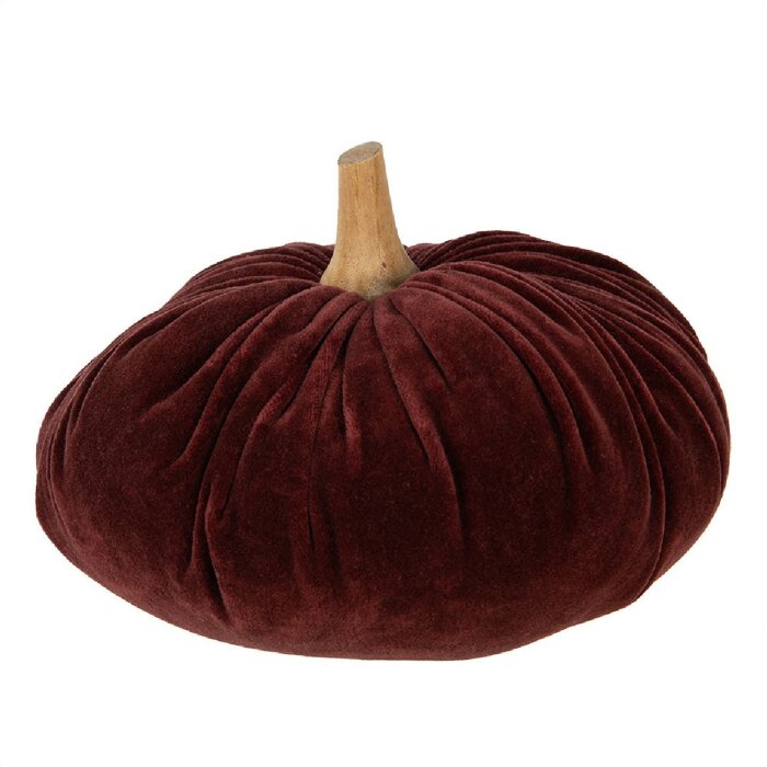 Clayre & Eef 65415 Zucca decorativa rossa Ø 25x16 cm Stile Country