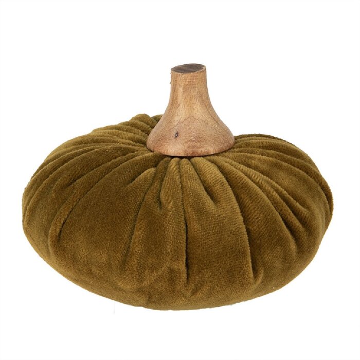 Clayre & Eef 65417 Zucca decorativa verde Ø 12x10 cm Stile country