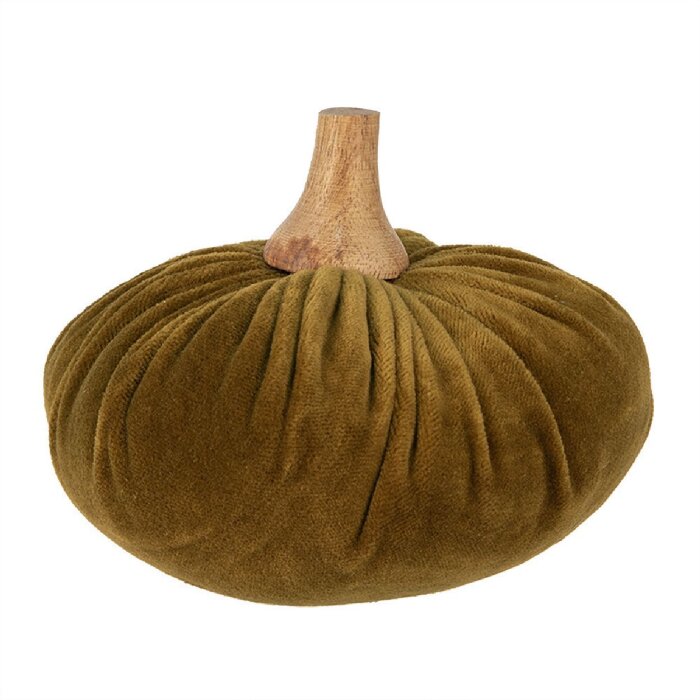 Clayre & Eef 65418 Zucca decorativa verde Ø 15x12 cm Stile country