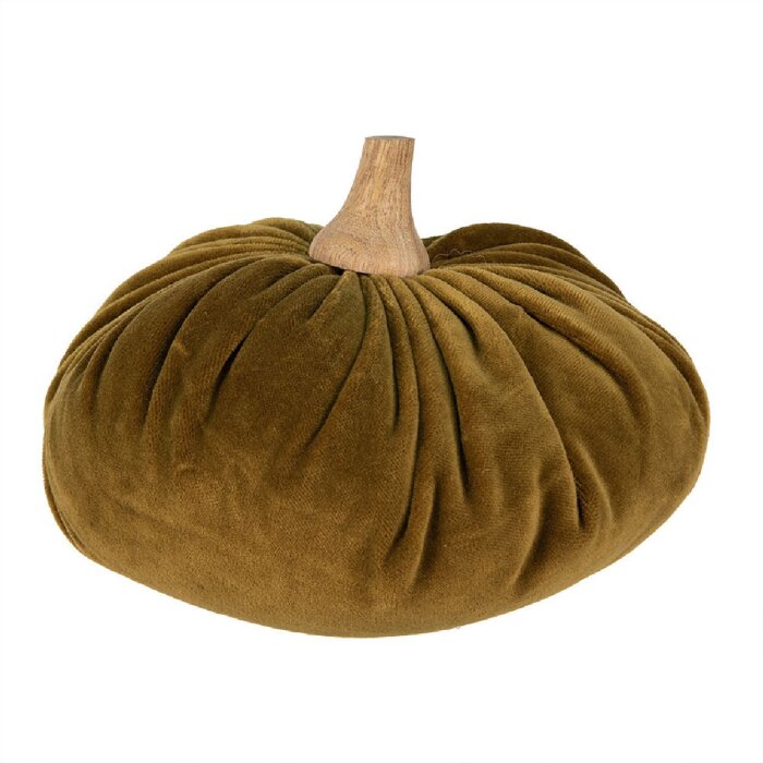 Clayre & Eef 65419 Zucca decorativa verde Ø 20x14 cm Stile country