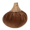 Clayre & Eef 65421 Zucca decorativa marrone Ø 9x8 cm Stile country
