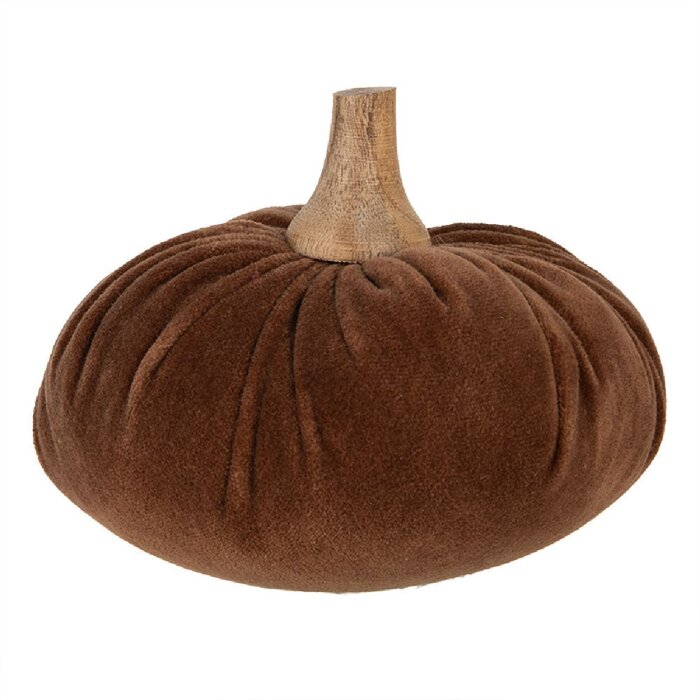 Clayre & Eef 65423 Zucca decorativa marrone Ø 15x12 cm Stile country