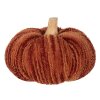 Clayre & Eef 65439 Zucca decorativa arancione rossa in poliestere Ø 20x14 cm stile country