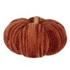 Clayre & Eef 65440 Zucca decorativa in poliestere arancione rosso Ø 25x16 cm Stile country