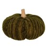 Clayre & Eef 65444 Zucca decorativa in poliestere verde Ø 20x14 cm Stile country