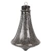 Clayre & Eef 6GL4532L Guaina per albero di Natale nero argento Ø 21x31 cm Stile classico