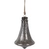 Clayre & Eef 6GL4532L Guaina per albero di Natale nero argento Ø 21x31 cm Stile classico
