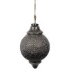 Clayre & Eef 6GL4533L Guaina per albero di Natale nero grigio Ø 20x32 cm Stile barocco