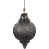 Clayre & Eef 6GL4533M Guaina per albero di Natale nero grigio Ø 16x27 cm Stile barocco