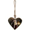 Clayre & Eef 6H2385L Appendino Cuore Rosso 13x2x13 cm