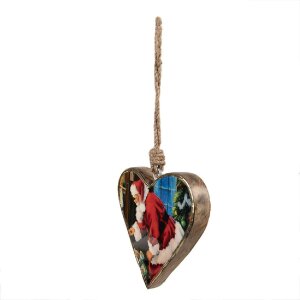 Clayre & Eef 6H2386L Appendino Cuore Rosso Marrone...