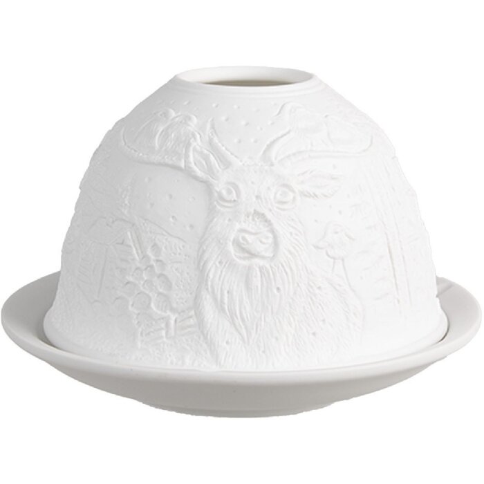 Clayre & Eef 6CE1834 Portacandele Ø 12x8 cm