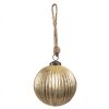 Clayre & Eef 6GL4549XS Guaina per albero di Natale color oro Ø 8x8 cm Stile Classico