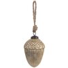 Clayre & Eef 6GL4550M Guaina per albero di Natale color oro marrone Ø 7x10 cm Stile Classico