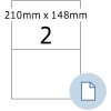 HERMA 8402 Etichette per fogli A4 bianco 210x148 mm 500 fogli 1000 etichette