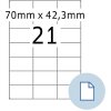 HERMA 8421 Etichette in fogli A4 bianco 70x42,3 mm 500 fogli/10500 etichette