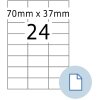 HERMA 8424 Etichette per fogli A4 carta bianca 70x37 mm 500 fogli 12000 etichette