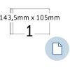 HERMA 8492 Etichette in fogli A6 carta bianca 143,5x105 mm 2000 fogli/etichette