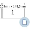 HERMA 8493 Etichette per fogli A5 carta bianca 205x148,5mm 1000 fogli 1000 etichette
