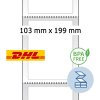 HERMA 58506 Etichette per spedizioni DHL 103x199 mm termica diretta 1100 etichette/confezione