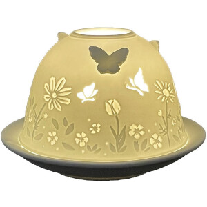 Clayre & Eef 6CE1816 Portacandele Ø 12x8 cm