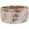 Clayre & Eef 6TE0529M Vaso da fiori Beige Brown Ø 18x8 cm