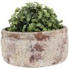 Clayre & Eef 6TE0529M Vaso da fiori Beige Brown Ø 18x8 cm