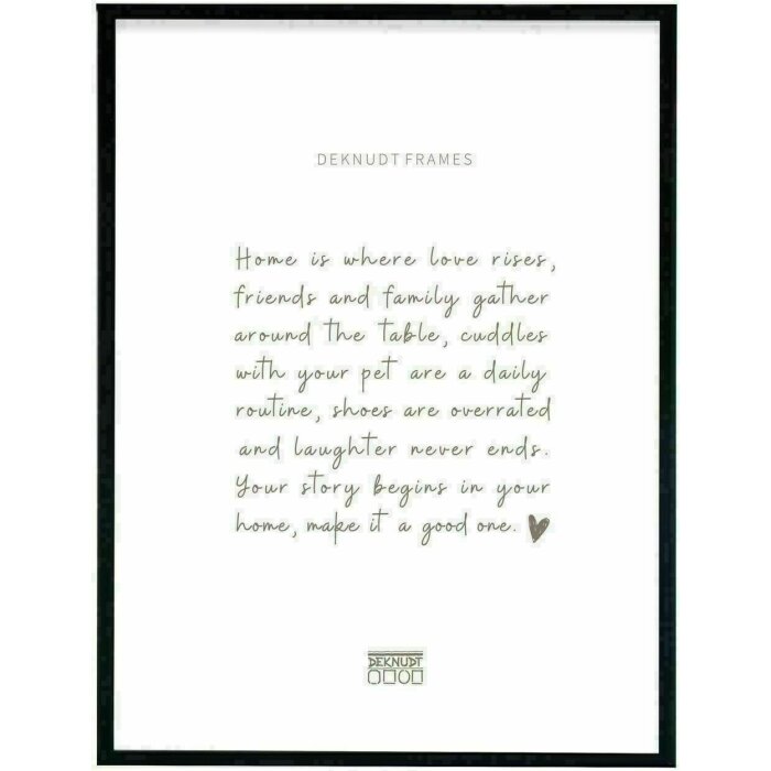 Deknudt S027S2 Cornice semplice alluminio nero lucido 18,0 x24,0 cm