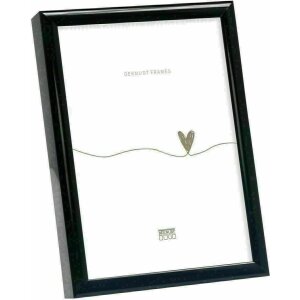 Deknudt S027S2 Cornice semplice alluminio nero lucido 18,0 x24,0 cm