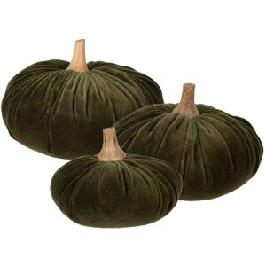 Decorazione Clayre & Eef verde zucca Ø 25x16...