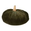 Decorazione Clayre & Eef verde zucca Ø 25x16 cm stile country poliestere