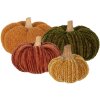 Clayre & Eef 65434 Zucca decorativa Marrone Beige Poliestere Ø 20x14 cm Stile Country