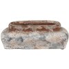 Clayre & Eef 6TE0522M Vaso da fiori in terracotta beige grigio 22x12x8 cm