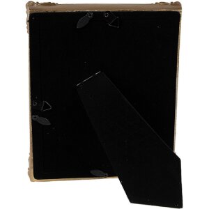 Clayre & Eef 2F1141 Portafoto 16x2x21 cm Verde Oro Stile Bohemien
