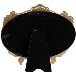 Clayre & Eef 2F1144 Portafoto color oro 17x2x15 cm / 10x15 cm Ovale Barocco
