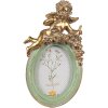 Clayre & Eef 2F1145 Cornice verde oro 10x3x16 cm 6x9 cm