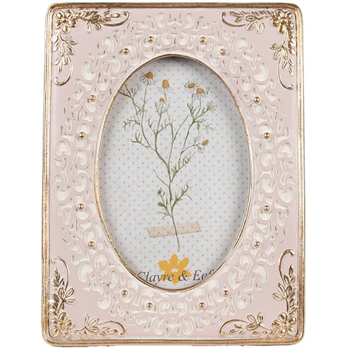 Clayre & Eef 2F1146 Portafoto Oro Rosa 15x2x20 cm 10x15 cm
